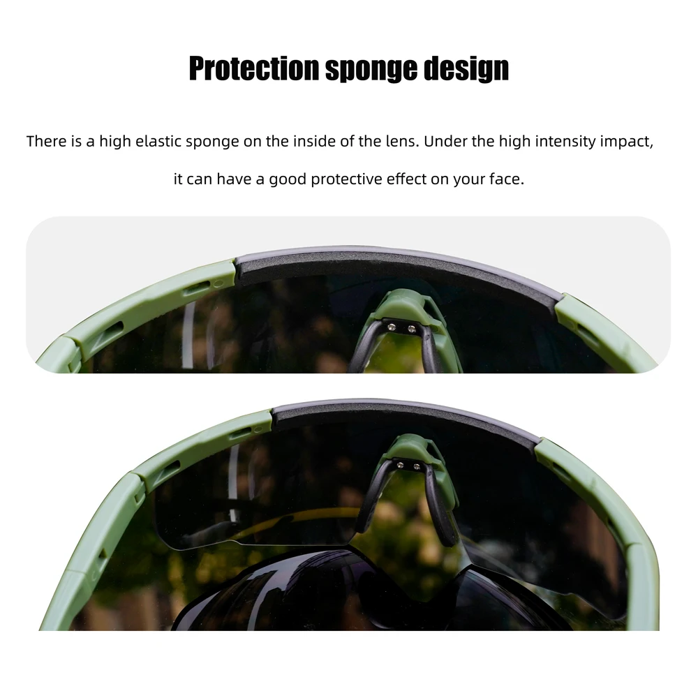 Tactical Eyewear Sports Safety Glasses ANSI Z87.1 Shooting Glasses with 3 Interchangeable Lens UV400 Protection Airsoft Goggle