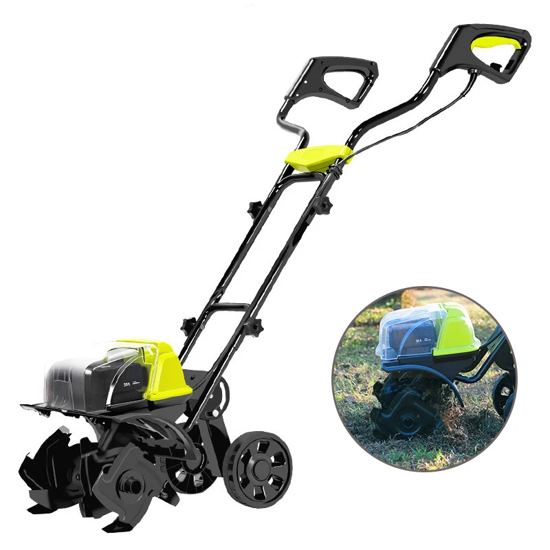 Double 40V Li-ion battery powerful multi-function garden cultivator mini loosening electric tiller