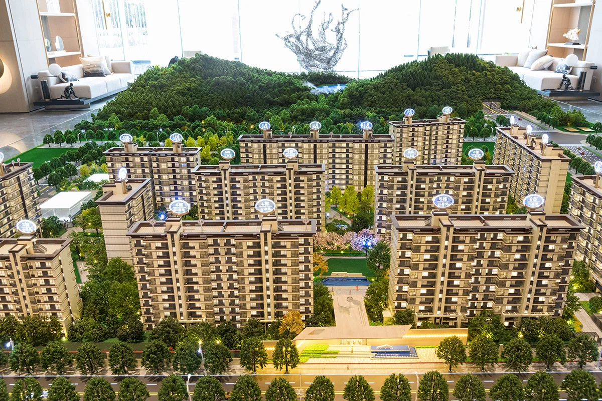 China Exterior Design Rendering Architecture Building Model Custom Scale Model House