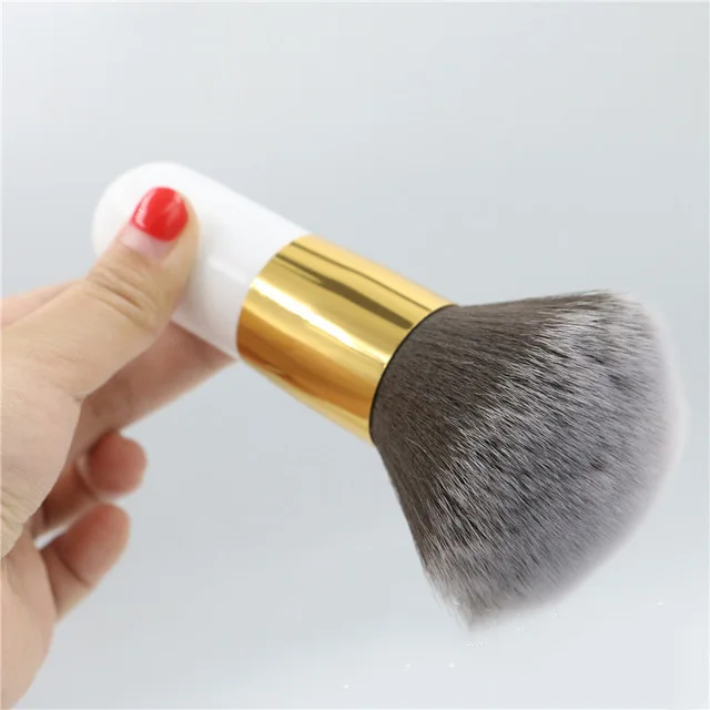 2024 Hot little fat flat head foundation brush support trademark custom single multi-functional powder makeup brush