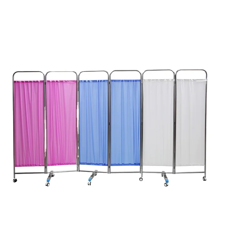 Hospital ward screen stainless steel room divider  hospital bedside screen