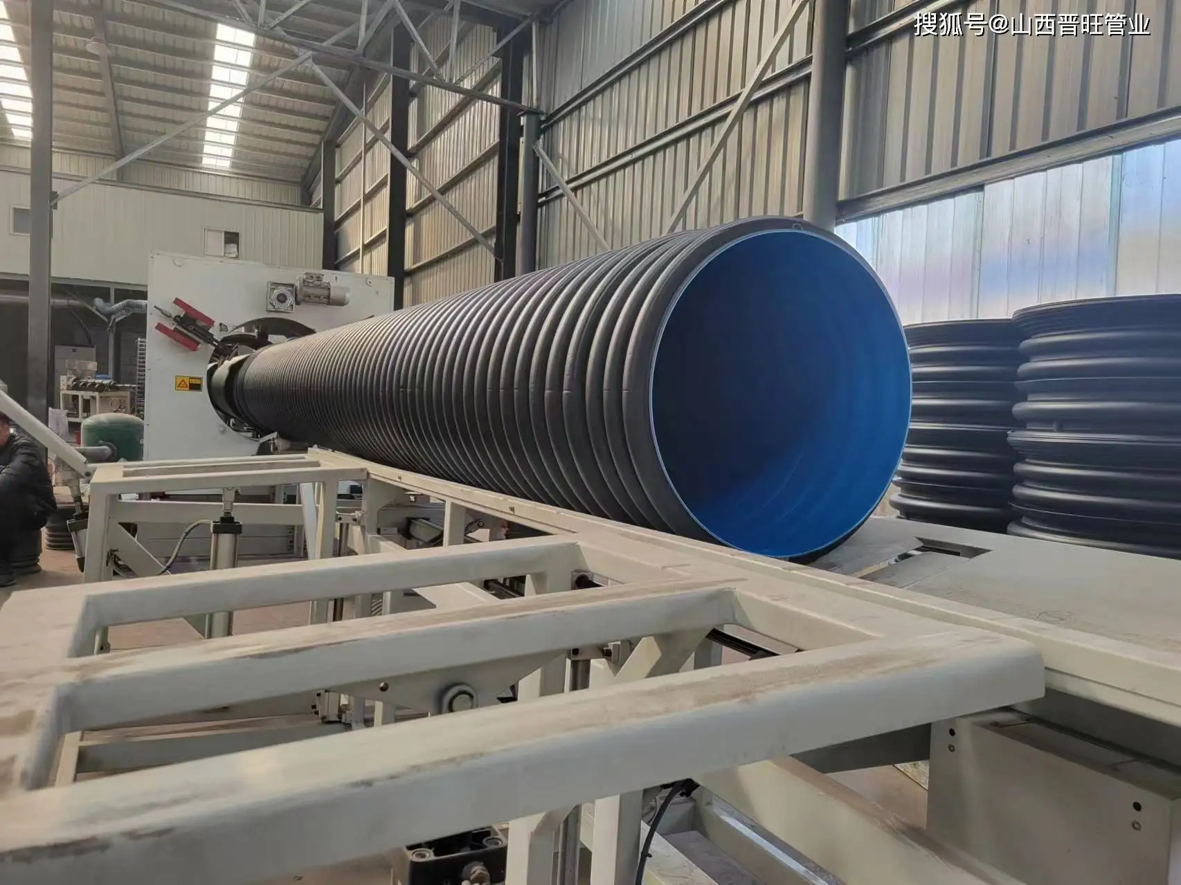 High Pressure 6mm Thick Double-Wall Corrugated PE/PP/PPS Plastic Drainage Pipe Soft Head Socket Connection Moulded EPDM NBR