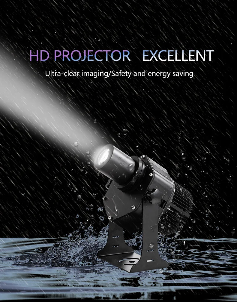 80W  led logo light projector with zoom OEM projector customized with good price laser logo gobo projector