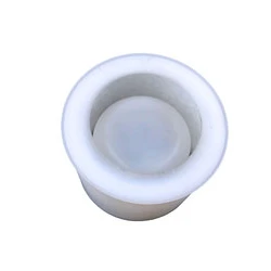 OEM Round fish scale leaf clover flower pot with stripes silicone mold cement plaster Silicone Resin Mold flowerpot molds