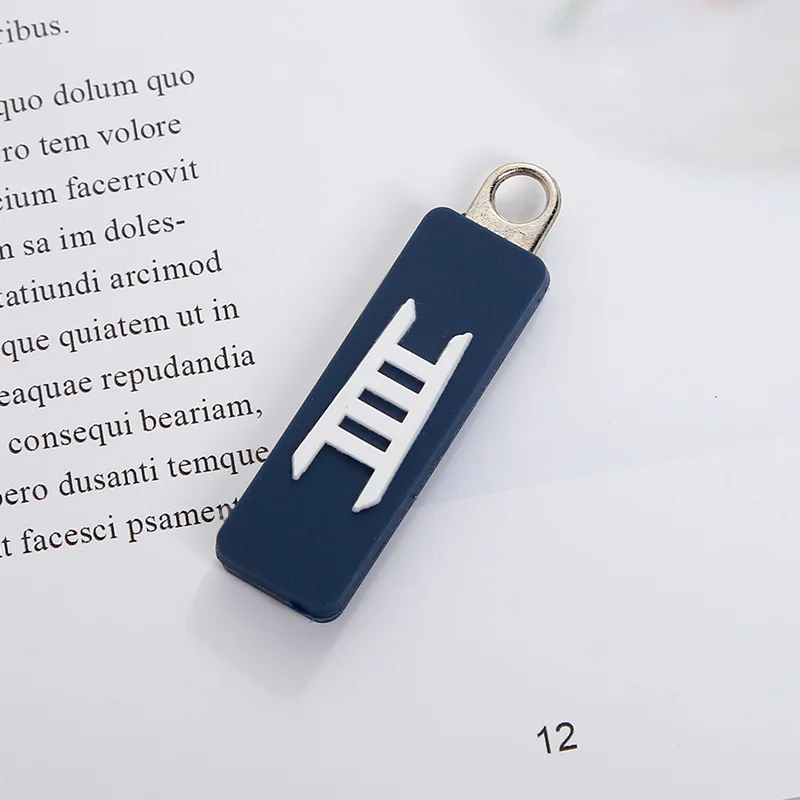 Wholesale Cheap Custom PVC Zipper Heads Plastic Slider In Stock Silicone Zipper Puller For Bags