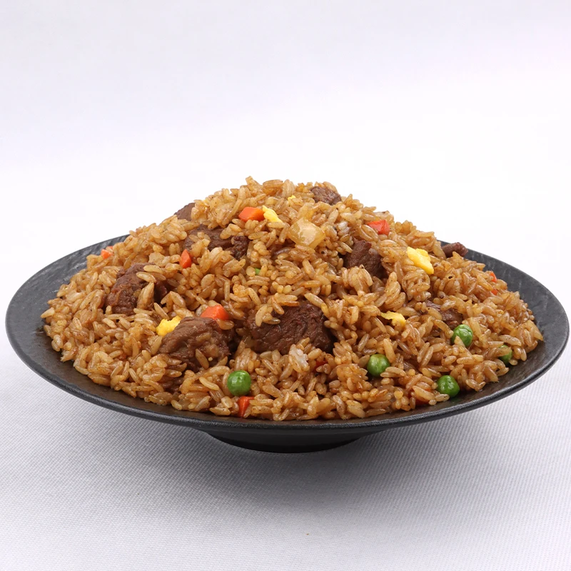 High Quality Fast Food Beef Fried Rice With Black Pepper Dinner Dishes Convenience for Home and Commercial Use