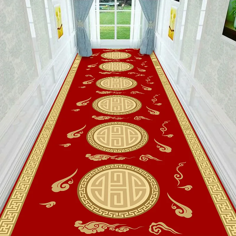 Custom OEM 3D Cutting Floor Mat Door Entrance Rugs Corridor Staircase Long Household Carpet 100% Polyester Hotel Corridor Mat