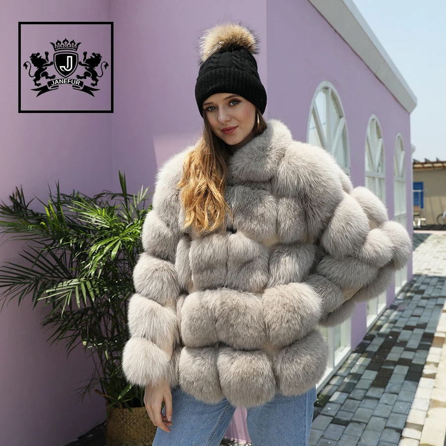 Wholesale High Quality Good Price Real Fox Fur Coat For Women