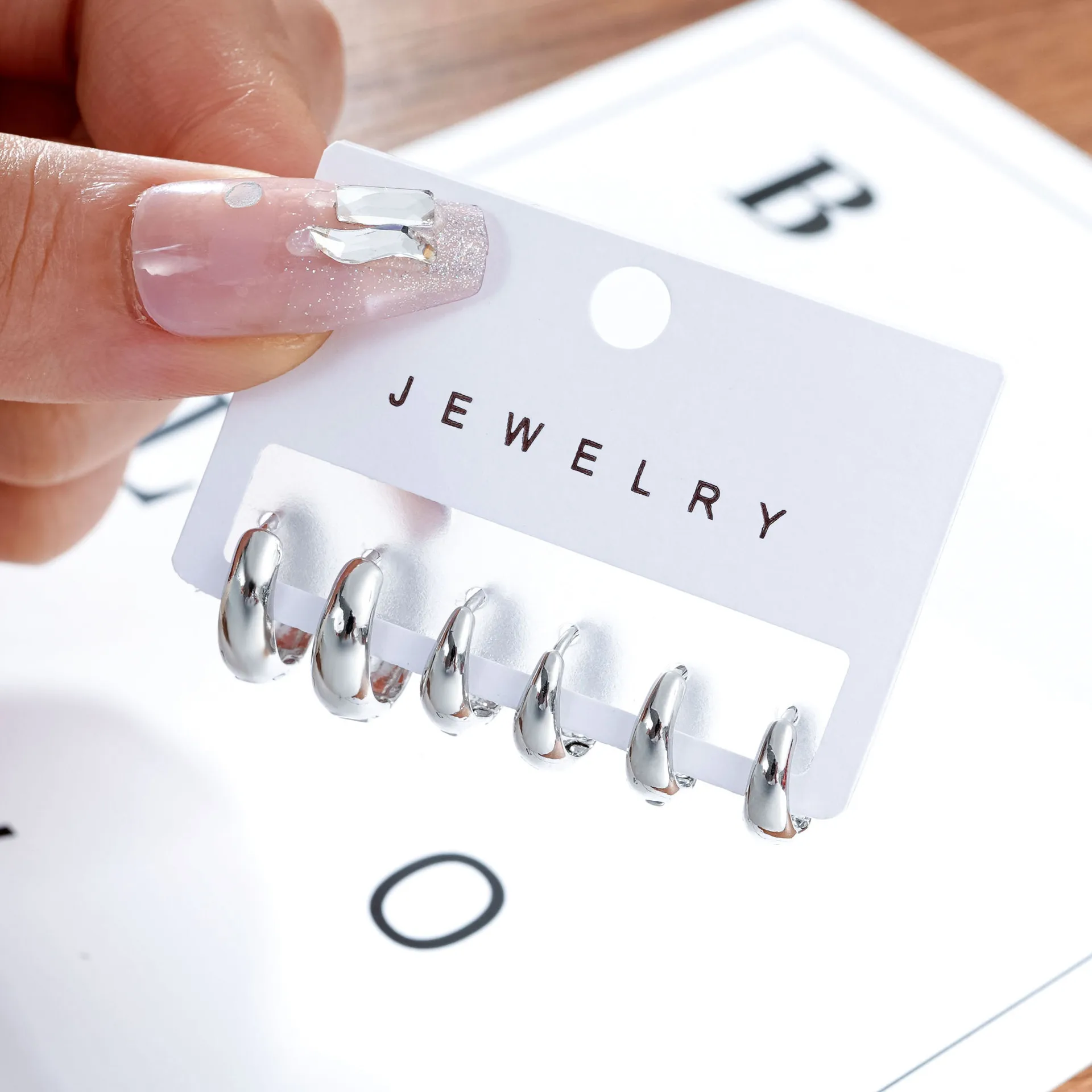 Fashion hoop earring set stud earrings online store 3 pair per set  wholesales N240971