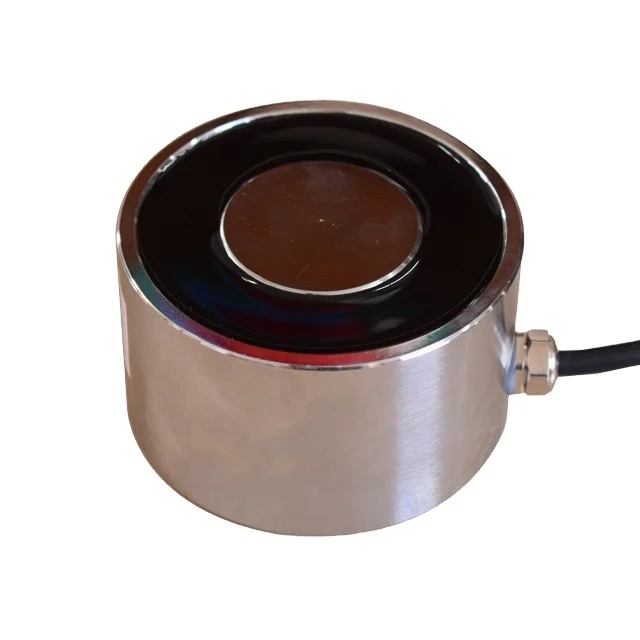 Dc 24V 200KG Force Electric Magnet Lifting Round Suction-cup Electromagnet Solenoid Lifter for Automatic Production Line