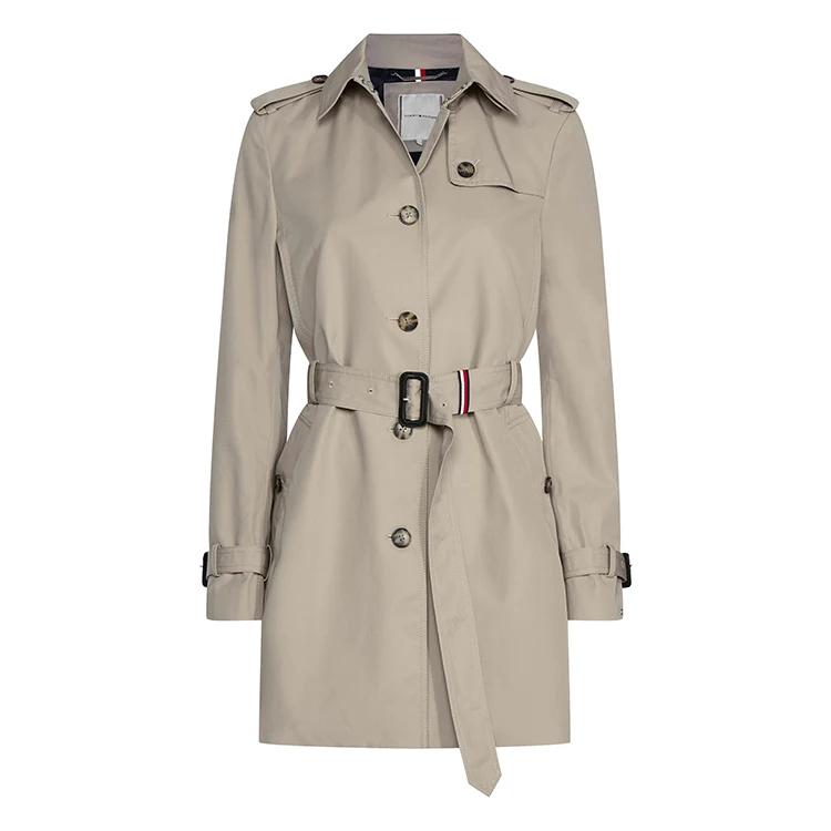 Hot sale custom  women trench coatsheritage single breasted cotton trench coatfor for ladies women