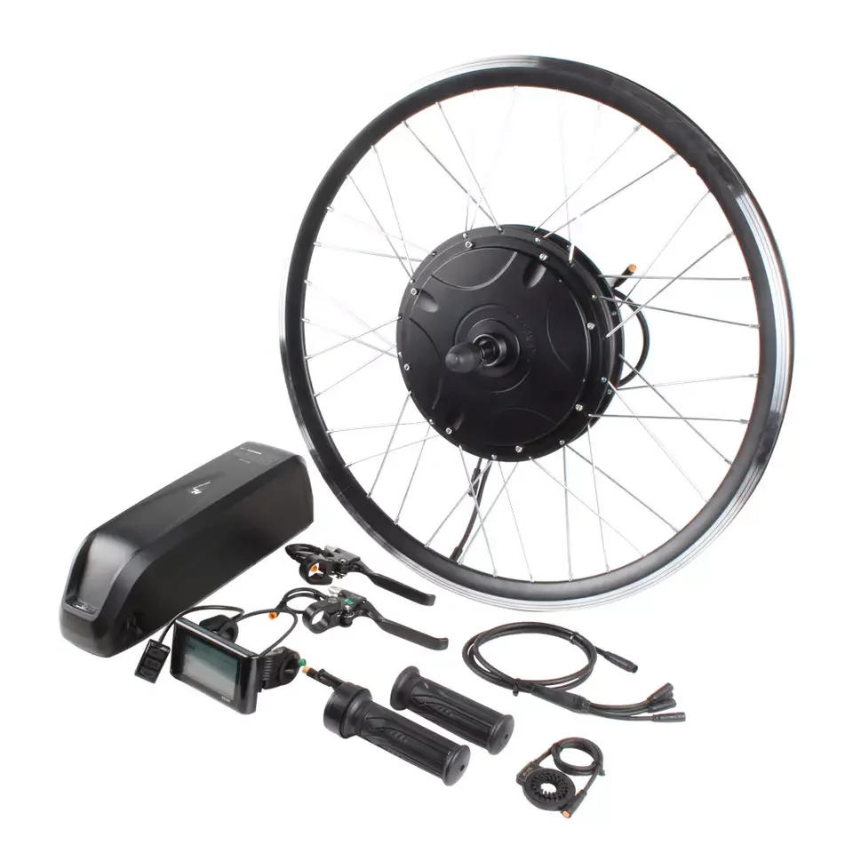 1000w SK009 Built-in Controller Brushless Direct Motor Ebike Conversion Kit for Bicycle for Rear Wheel 135-142 Frame Dropout
