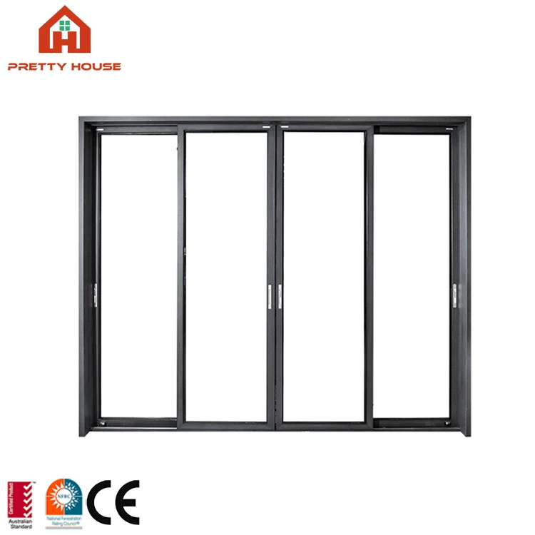 Sliding doors interior system aluminum sliding glass door