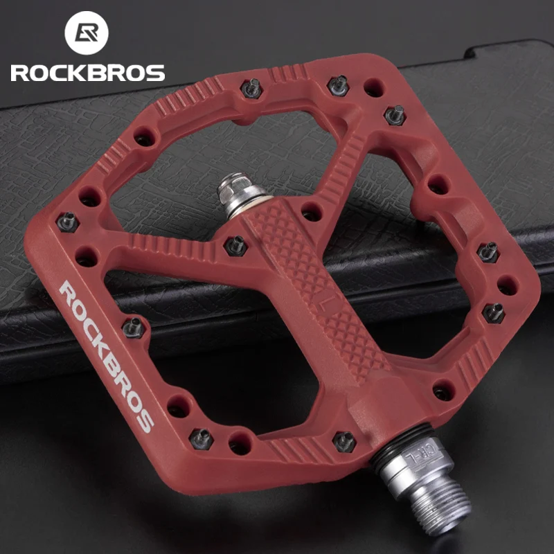 Аксессуары для велосипеда ROCKBROS нейлоновые Нескользящие педали дорожного ультралегкие водонепроницаемые на платформе