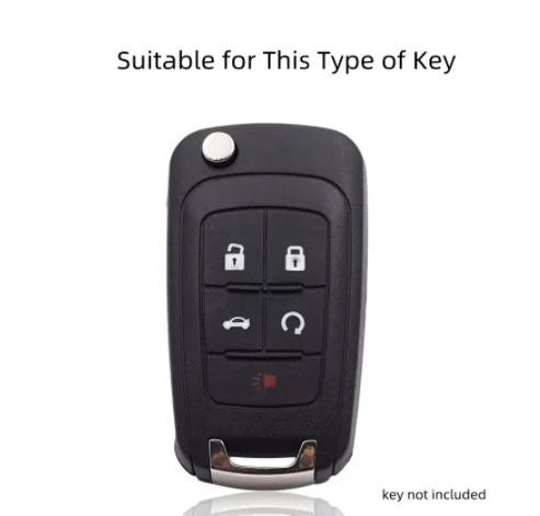 Car Flip Key Fob Case Key Cover for Chevrolet Equinox Volt Cruze Impala Camaro Garna Yakista AVEO Impala GMC Terrain Keychain