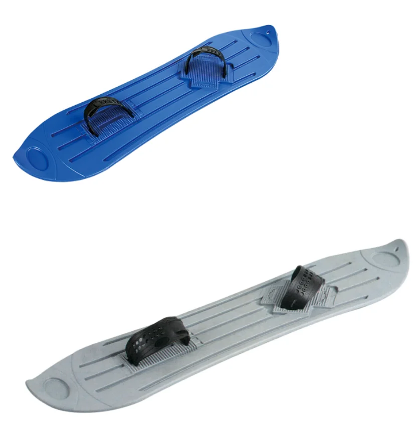 Durable New Design Plastic Toboggan Inflatable Folding Handle Wooden Ski Snow Slide Sledge Toys