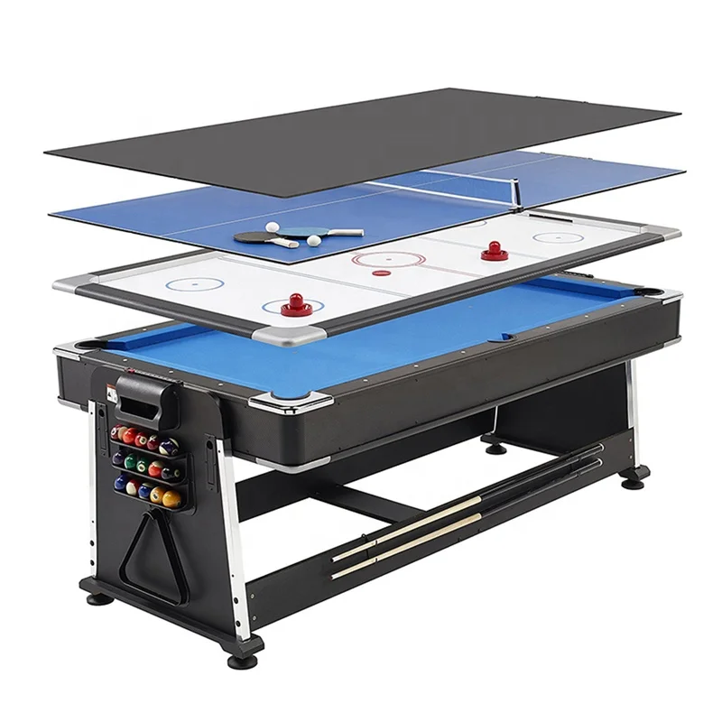 Customized New Fashion Multi Game Table Set Billiard table/ air hockey/pingpong/dinning Table