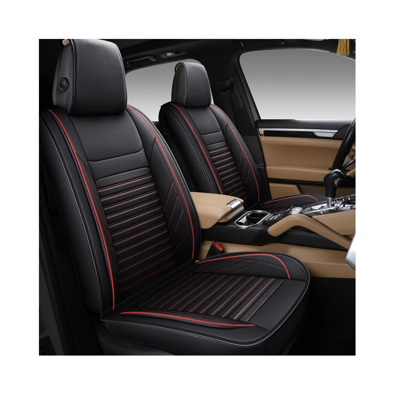 Universal Full Cover Leather Car Seats Cover Waterproof Original Seat Protector with Pockets for Car Seat