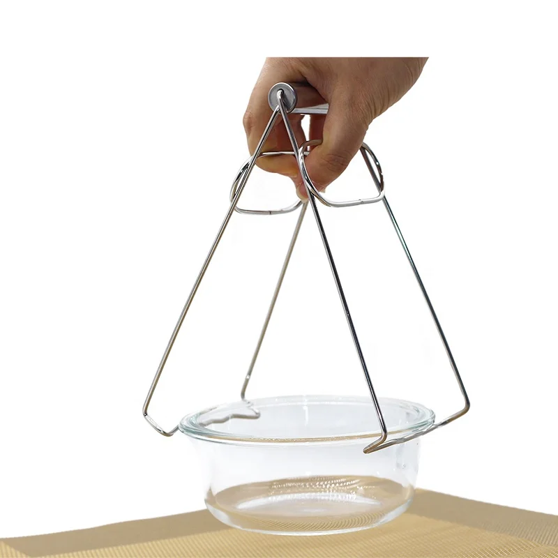 Kitchen Stainless Steel Folding Dish Plate Tongs Long Hot Dish Bowl Pan Clip with Stocked Cooking Utensil Design