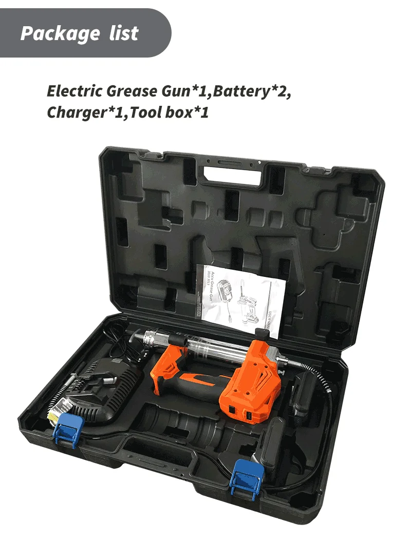 
Best 18v battery powered hand cordless electric grease gun 