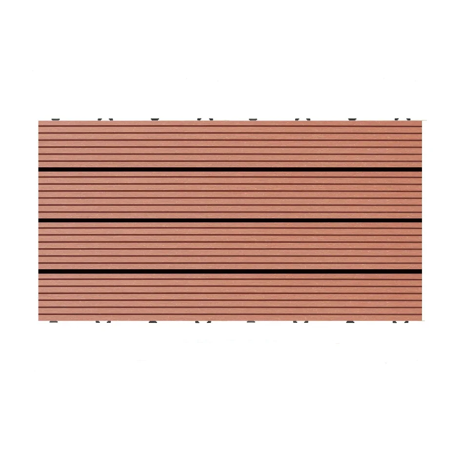 Composite Interlocking Acacia Swimming Pool Wpc Outdoor Decking DIY Tiles