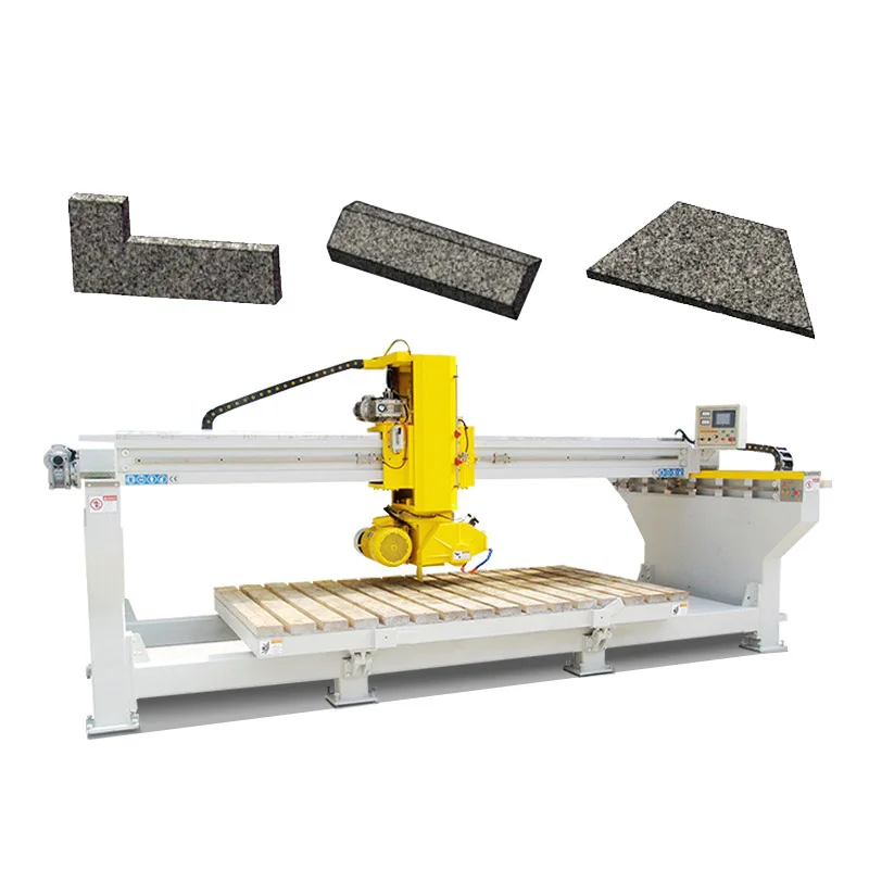 High Quality Automatic Customized Stone CNC 5 Axis Bridge Saw for Granite 45 Degree Tile Cutting Machine Stone Cutting Machine