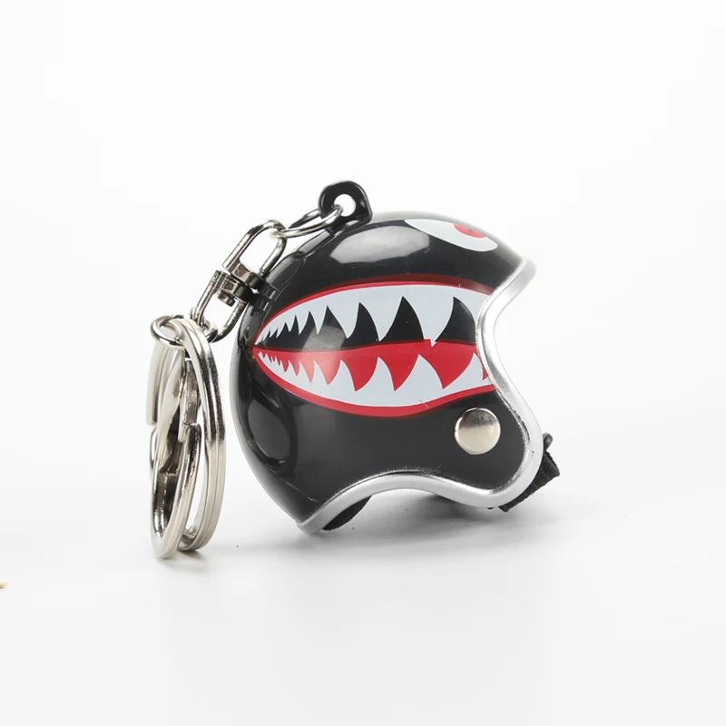 scooter fashion keyring safety helmet shape keychain 3d printed helmet keychain