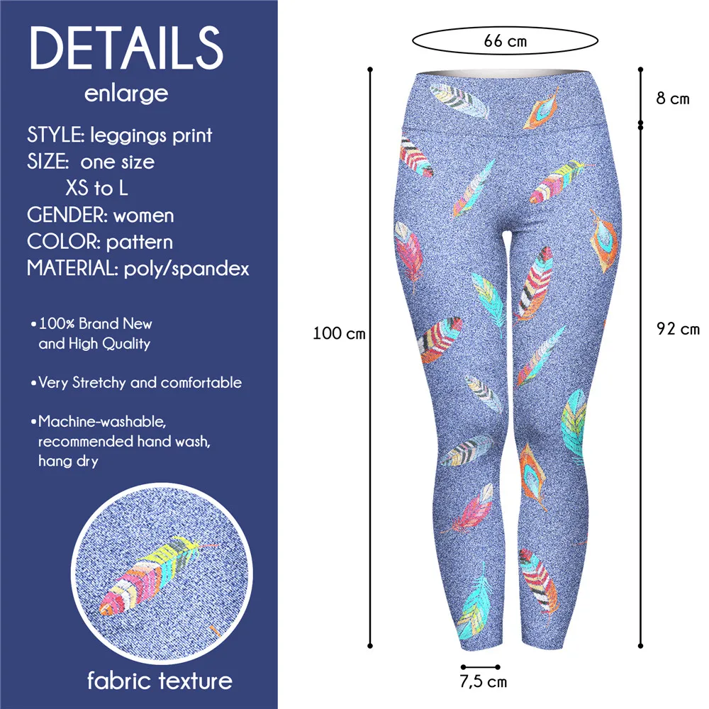 Оптовая продажа, легинсы, всесезонные эластичные джинсы с имитацией перьев и эффектом подтяжки ягодиц