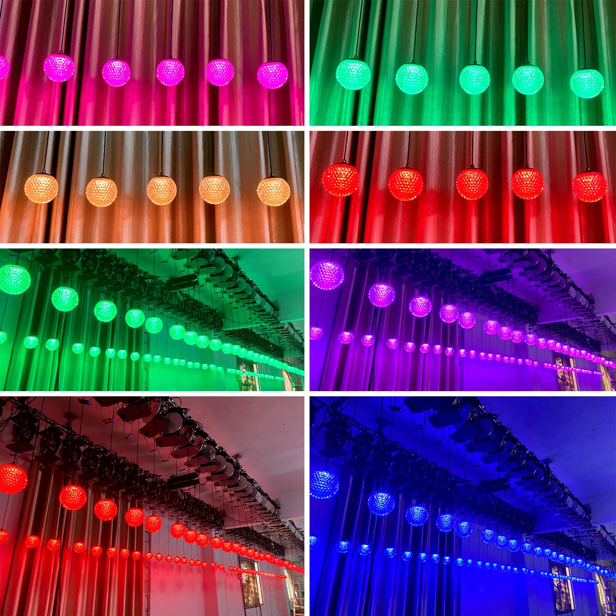 100 W Kinetic Light Kinetic Crystal Light Controlled by MDX Colorful Stage Installations