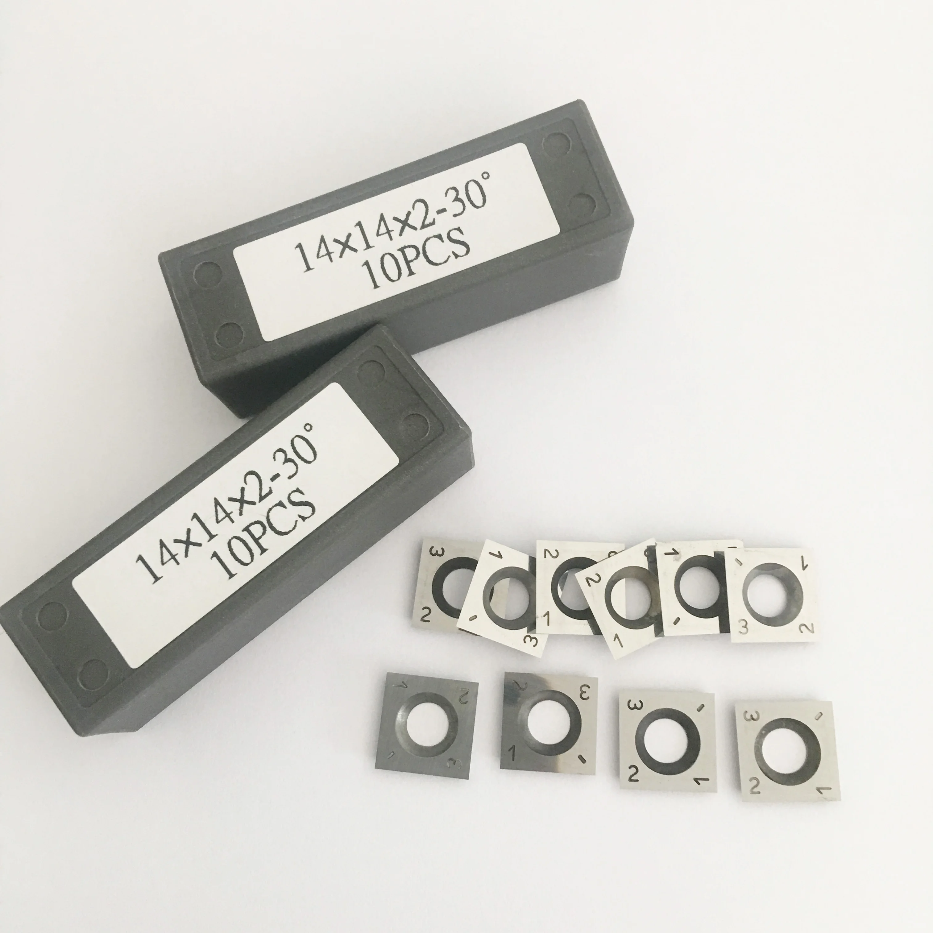 14*14*2 мм полированные вольфрамовые карбидные Реверсивные ножи для спирального резака