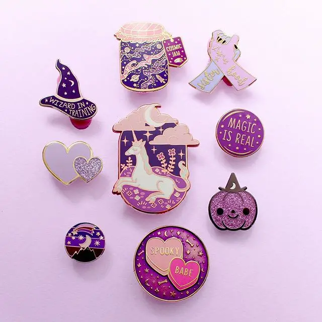 3D позолоченные булавки эмалированный значок маковая пуговица масонская Kpop шляпа звезда логотип значки производитель булавка для лацкана цветок