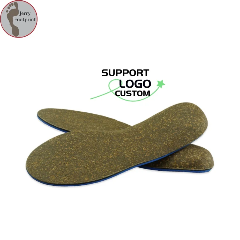 Manufacturer Unisex Cork Orthotic Pain Relief Flatfoot Cork Arch Insoles