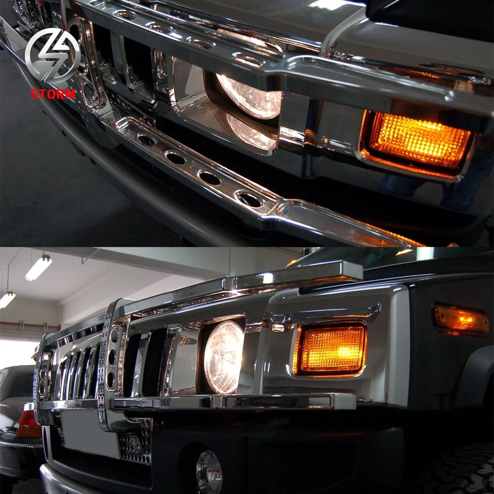 Aluminum Chrome Front Bumper Guard Customize Logo For Hummer H2 2006-on