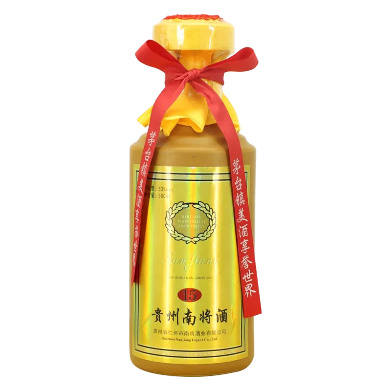 Nanjiang 15 classic cellar, mellow taste, sauce flavor, high Baijiu, 53 degree alcoholic beverage, Maotai liquor supplier