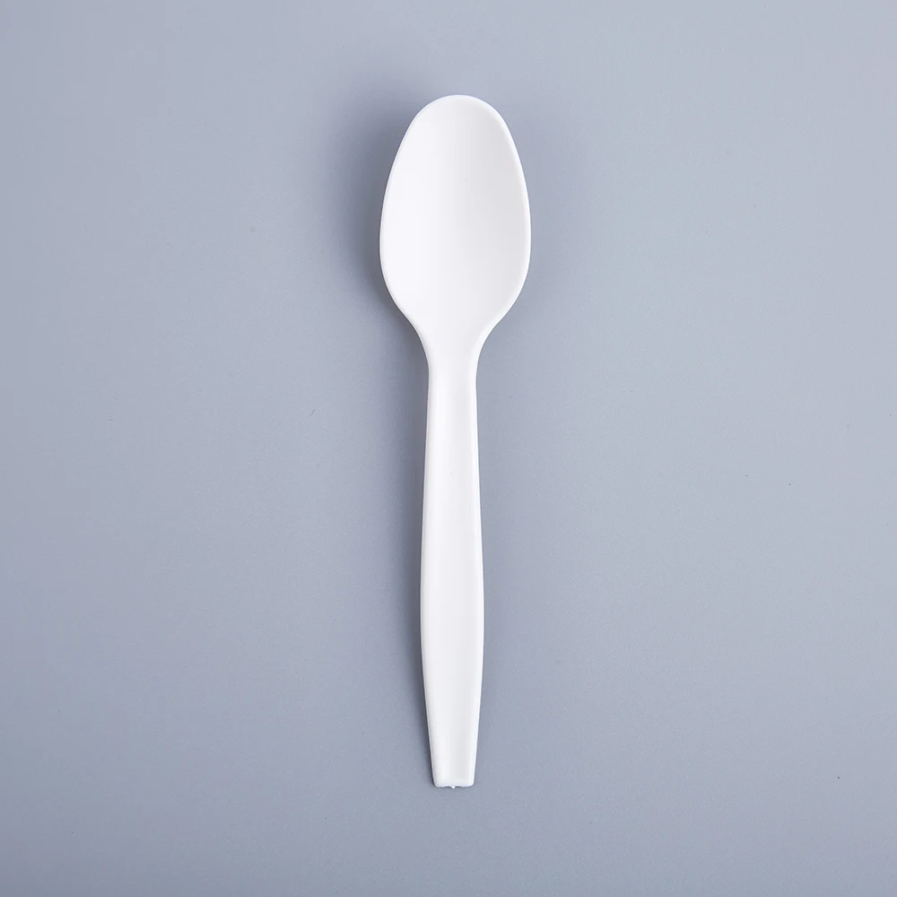 Takeaway Disposable Biodegradable Ice Cream Spoons Yogurt Spoon For Dessert Shop