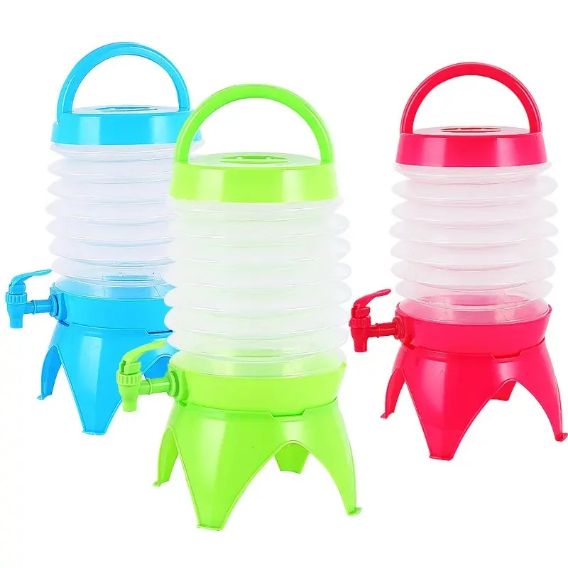Camping Car Telescopic Bucket Retractable Folding Water Bottle Portable Water Dispenser Kettle Faucet Travel Portable Water Tank