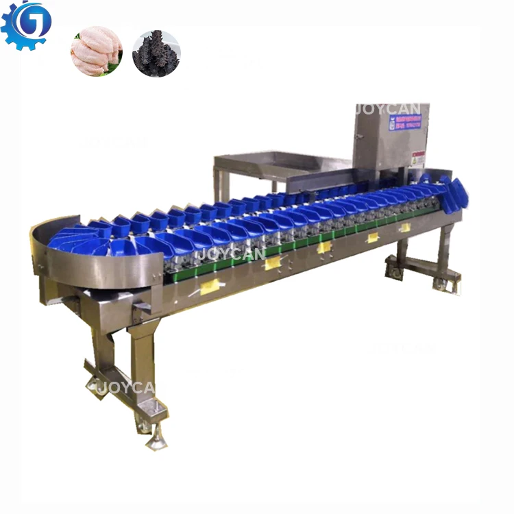 Shrimp turntable cassette weight grading machine weight sorter machine for seafood