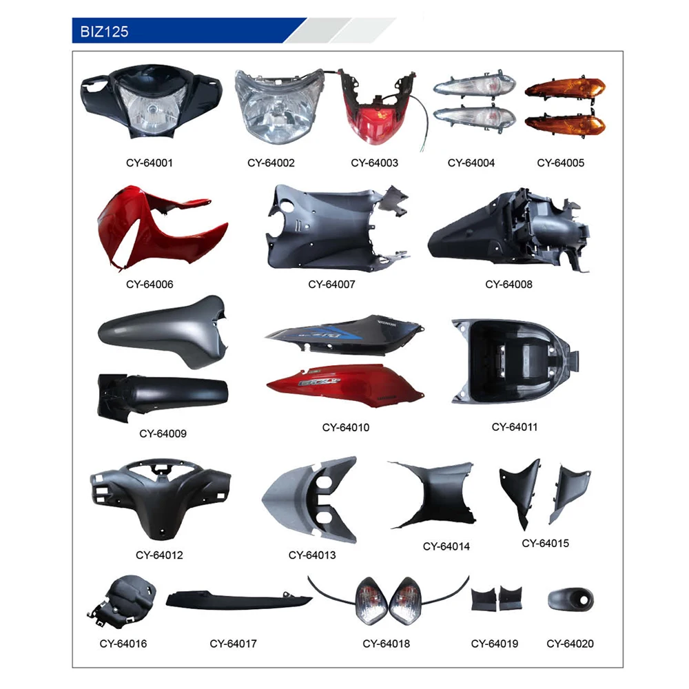 Motorcycle parts accessory for HONDA XRE300 250cc plastic parts side cover headlight tail light speedometer cylinder carburetor