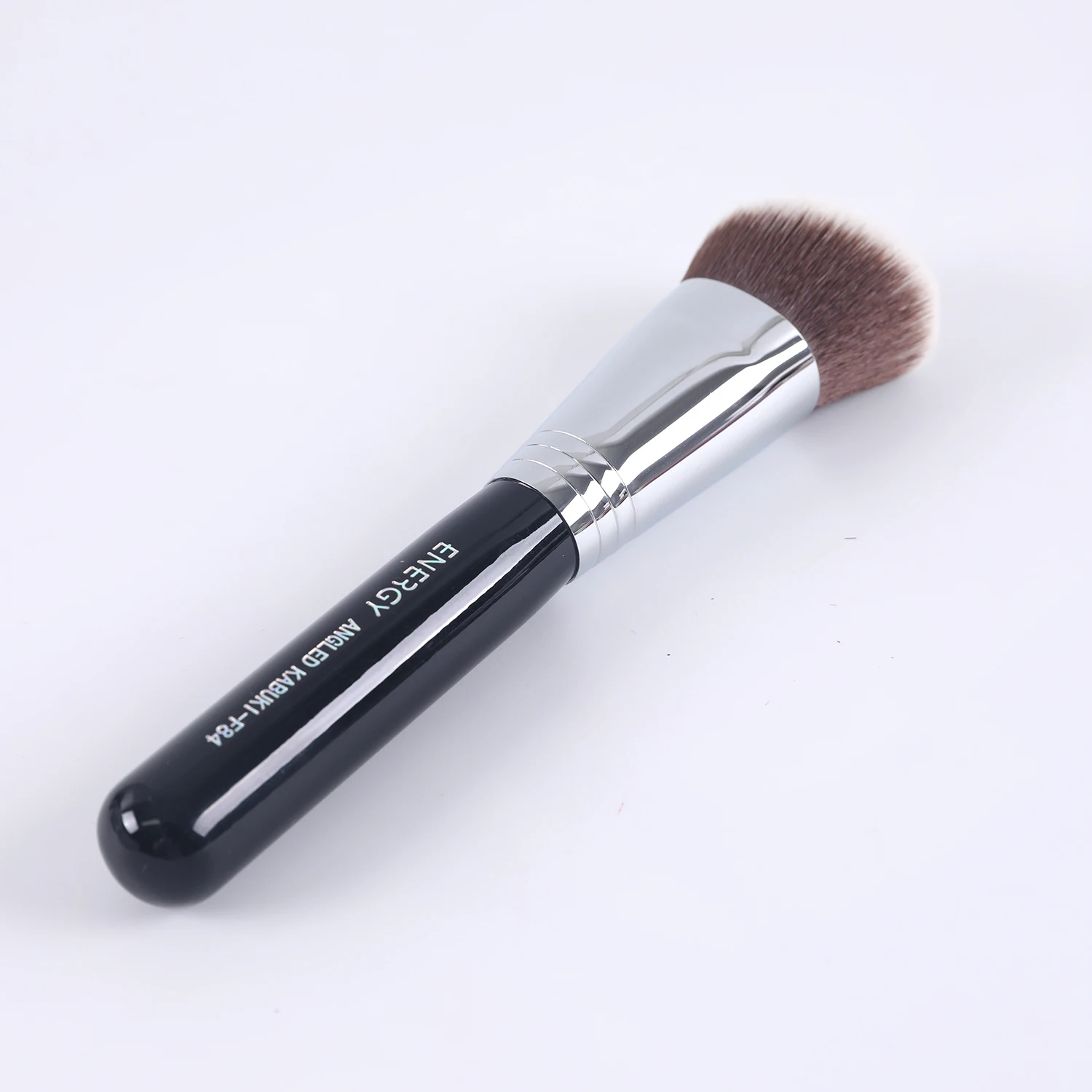 Big Powder Private Label Synthetic Vegan Large Small Contouring Custom Flat Top Foundation Kabuki Brush
