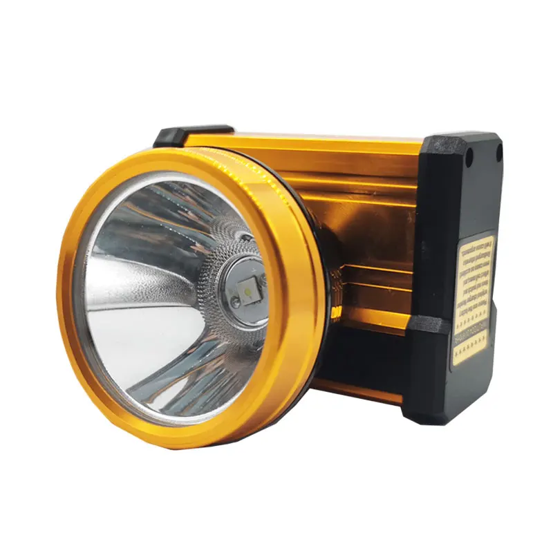 LED Aluminum Headlamp 4000mAh Lithium Battery Camping and Hunting Headlamp USB charging, strong light exposure for 12 hours