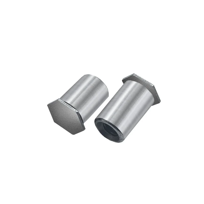 Высокое качество резьбовое отверстие с открытой резьбой самозаклинивание шестиугольная гайка плоской головкой нержавеющая сталь углеродистая