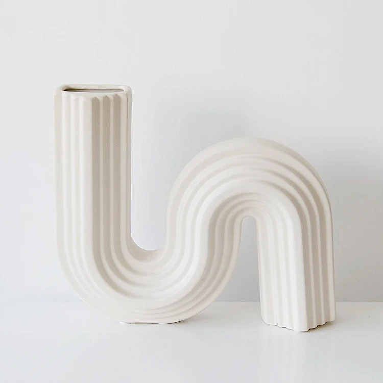Nordic modern minimalist creative decorative home space decor geometric unique abstract designers ceramic& porcelain vases