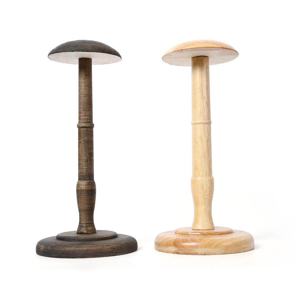 Table Top Free Standing Wooden Hat Holder Cap Display Stand