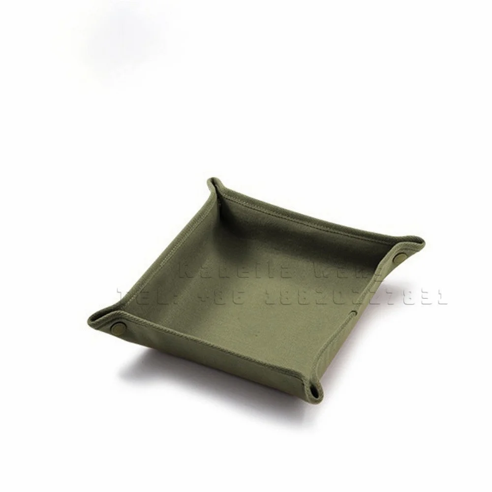 Camping Picnic Basket Storage Dice Tray Daily Necessities Storage Box Tray Foldable Waterproof Rolling Tray Storage Plate