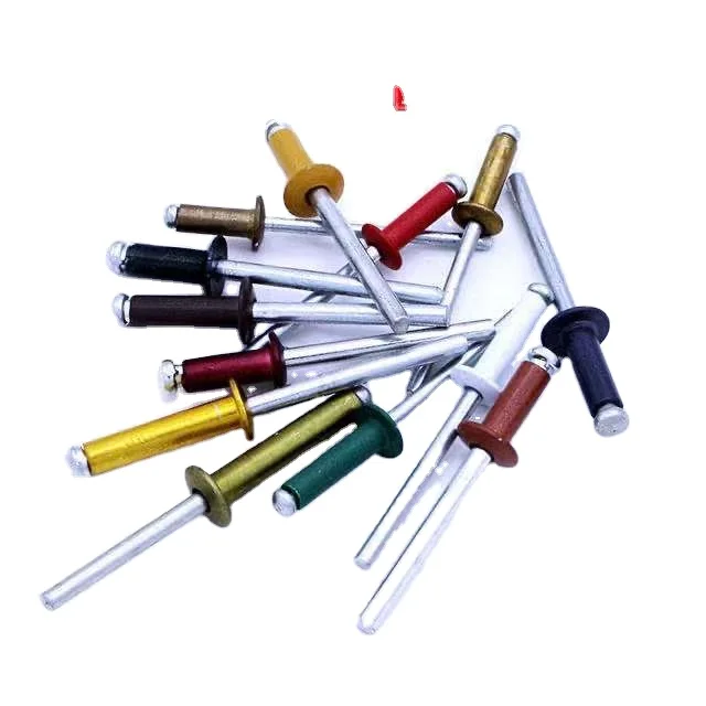 Promotion! Factory prices wholesale colored remaches pop dome head open end aluminum blind pop rivets