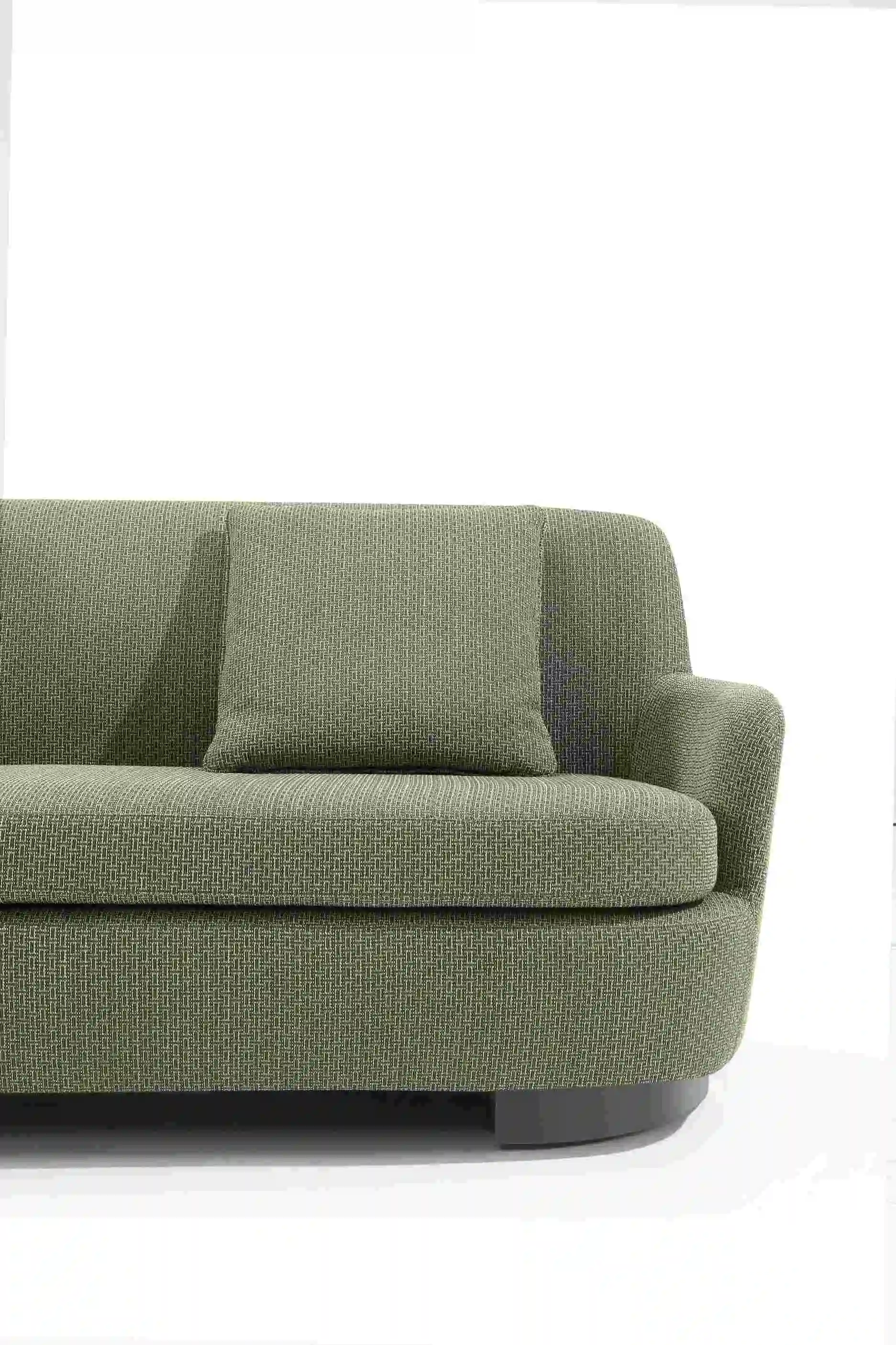 Minimalist green Linen Nubuck Fabric Sofas Set For Conference Waiting Sitting Living Room Furniture