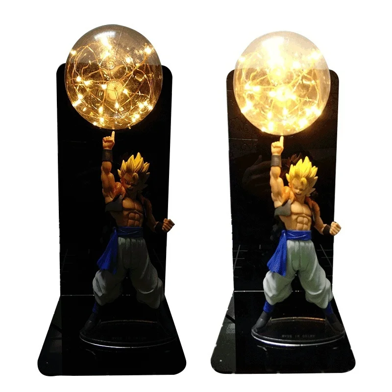 20cm Figure Vegeta Goku Led Light Gogeta Figuras Led Table Lamp DBZ Decorative Night Light
