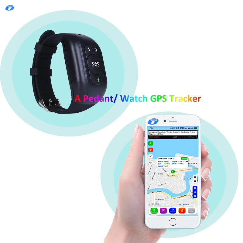 Easy operation personal GPS tracker for old people Fall detection Rastreador GPS personal de seguridad para ancianos with sos