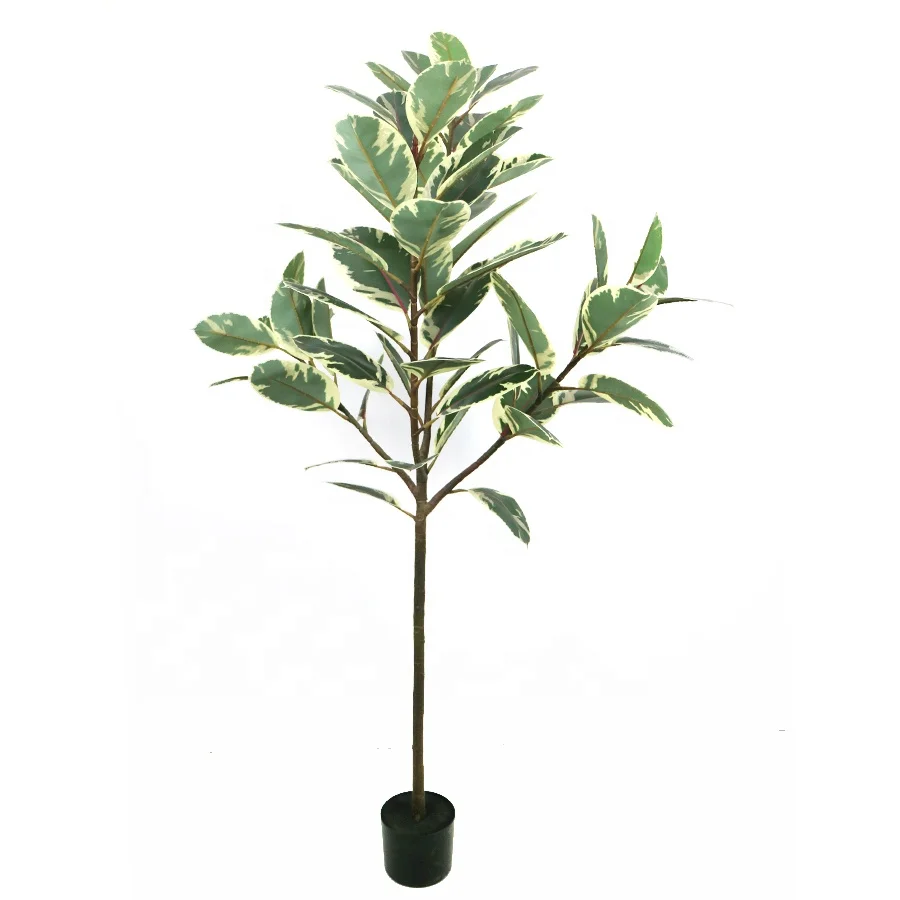 130cm high artificial rubber tree for home decoration