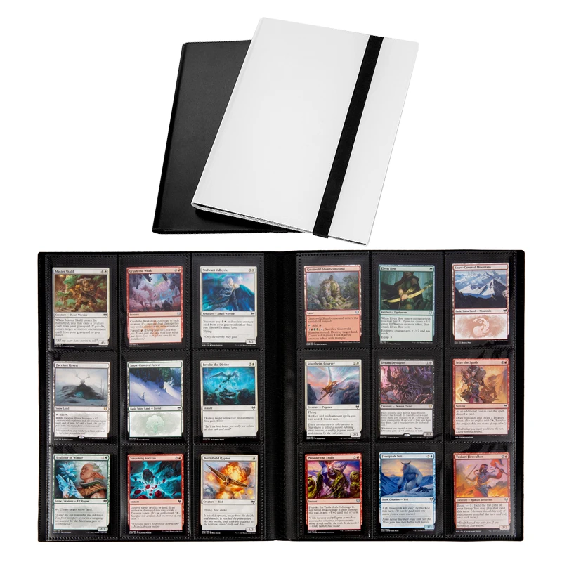 MTG 9 Pocket Trading Card Binder 360 Cards Sleeves Binder Card Collection YGO Football Basketball